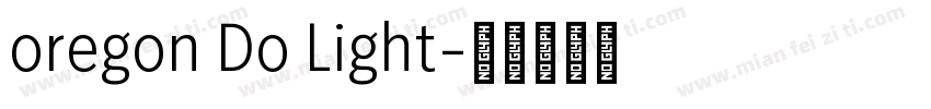 oregon Do Light字体转换